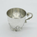Edwardian Sterling Silver Acanthus Pattern Christening Mug Antique 1904 London