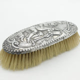 George III Sterling Silver Lute Player Pattern Hairbrush Antique 1814 London