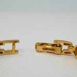 9ct Yellow Gold & Baltic Amber Panel Link Bracelet Vintage 2002 Sheffield