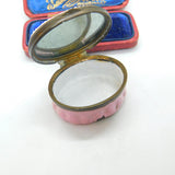 Georgian Bilston Enamel Patch Box 'The Gift Of A Friend' Antique c1800 AF