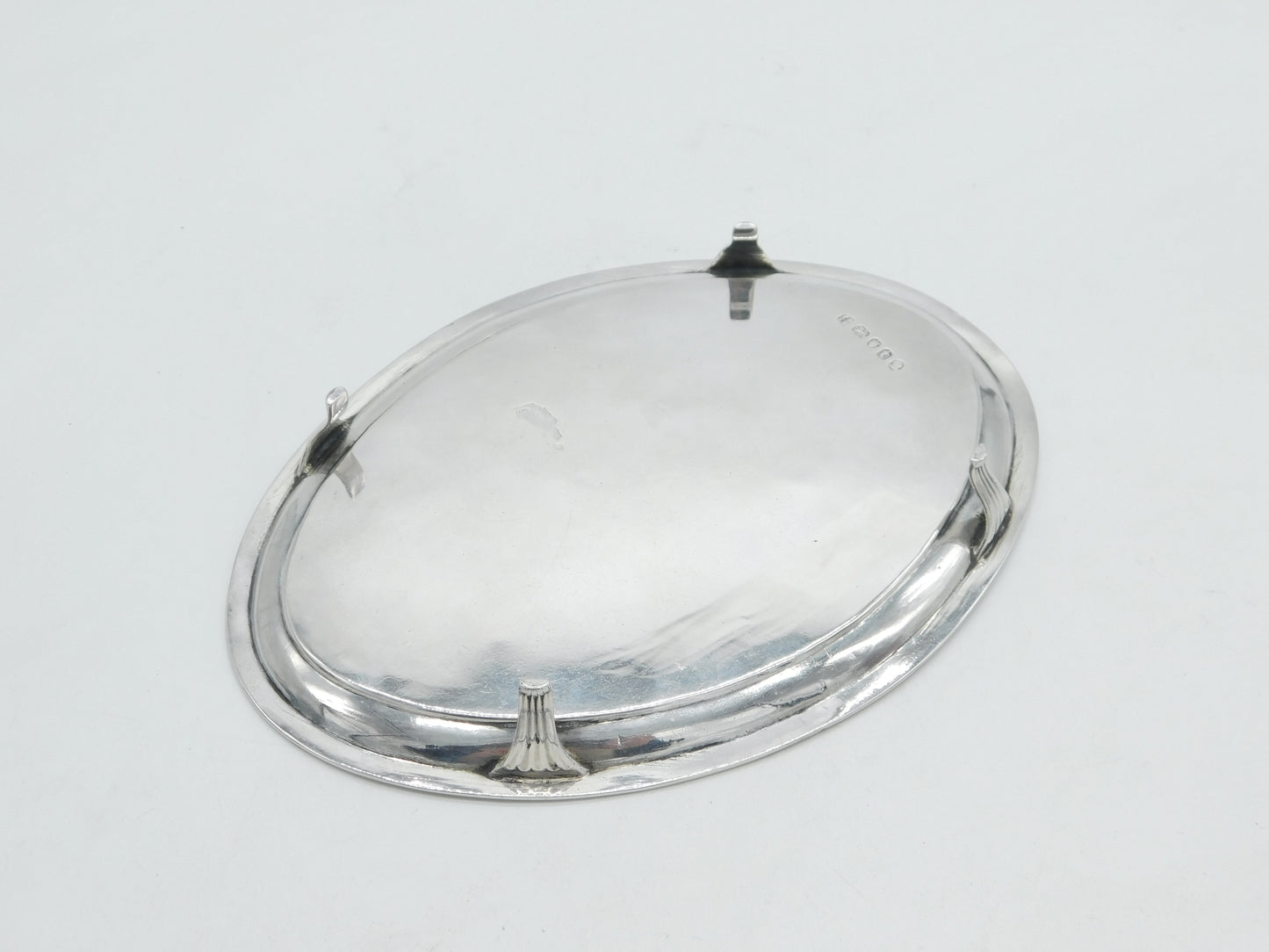 George III Sterling Silver Bright Cut Teapot Stand Antique 1794 London