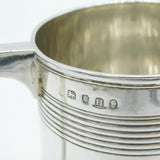 George III Sterling Silver Monogram One Pint Tankard Antique 1803 London