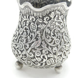 19th Century Kutch Indian Sterling Silver Floral Cream Jug Antique c1880