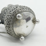 19th Century Kutch Indian Sterling Silver Floral Cream Jug Antique c1880
