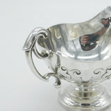 Edwardian Sterling Silver Acanthus Pattern Cream Jug Antique 1904 Sheffield
