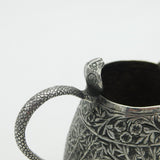 19th Century Kutch Sterling Silver Snake Handle Cream Jug Antique c1880