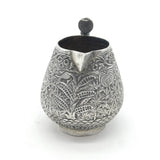 19th Century Kutch Sterling Silver Snake Handle Cream Jug Antique c1880