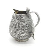 19th Century Kutch Sterling Silver Snake Handle Cream Jug Antique c1880