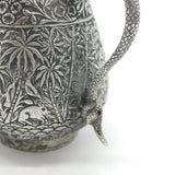 19th Century Kutch Sterling Silver Snake Handle Cream Jug Antique c1880
