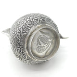 19th Century Kutch Sterling Silver Snake Handle Cream Jug Antique c1880