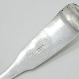 George III Scottish Provincial Sterling Silver Serving Ladle Antique c1820