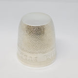 Edwardian Novelty Silver Plated 'Just a Thimble Full' Whisky Shot Cup Antique c1910