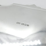 Edwardian Sterling Silver Floral Edged Salver Dish 1907 London Mappin & Webb