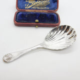 Garrard & Co. Ltd. Sterling Silver Scallop Shell Tea Caddy Spoon 1991 Birmingham