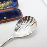 Garrard & Co. Ltd. Sterling Silver Scallop Shell Tea Caddy Spoon 1991 Birmingham