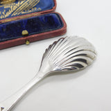 Garrard & Co. Ltd. Sterling Silver Scallop Shell Tea Caddy Spoon 1991 Birmingham