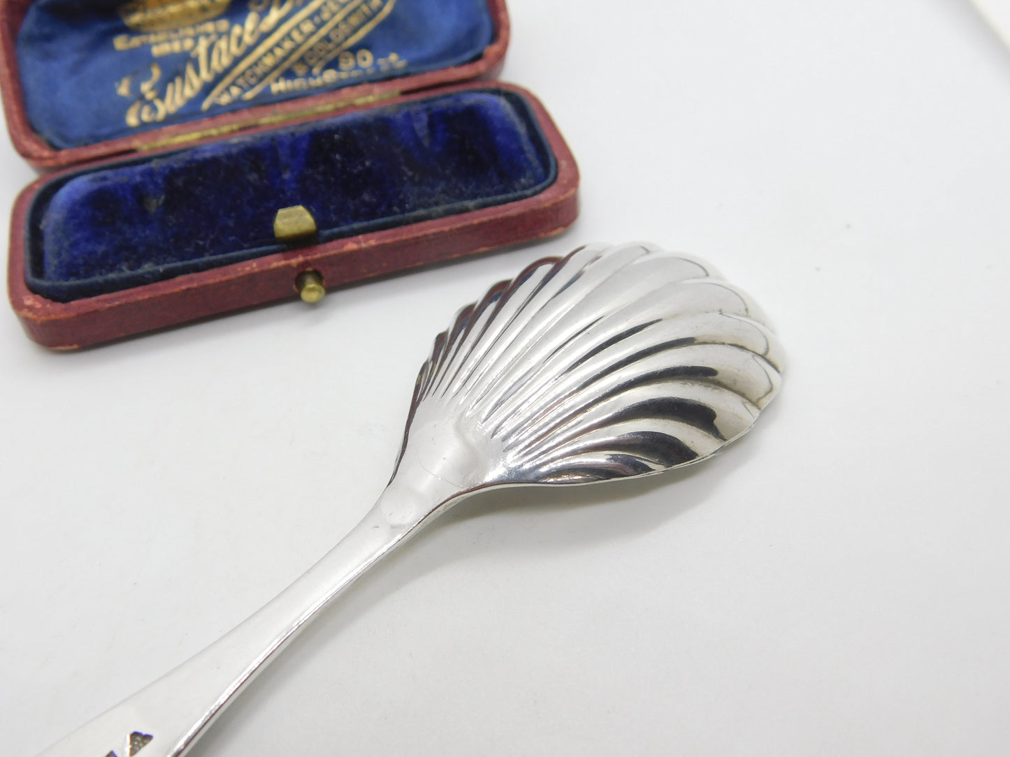 Garrard & Co. Ltd. Sterling Silver Scallop Shell Tea Caddy Spoon 1991 Birmingham