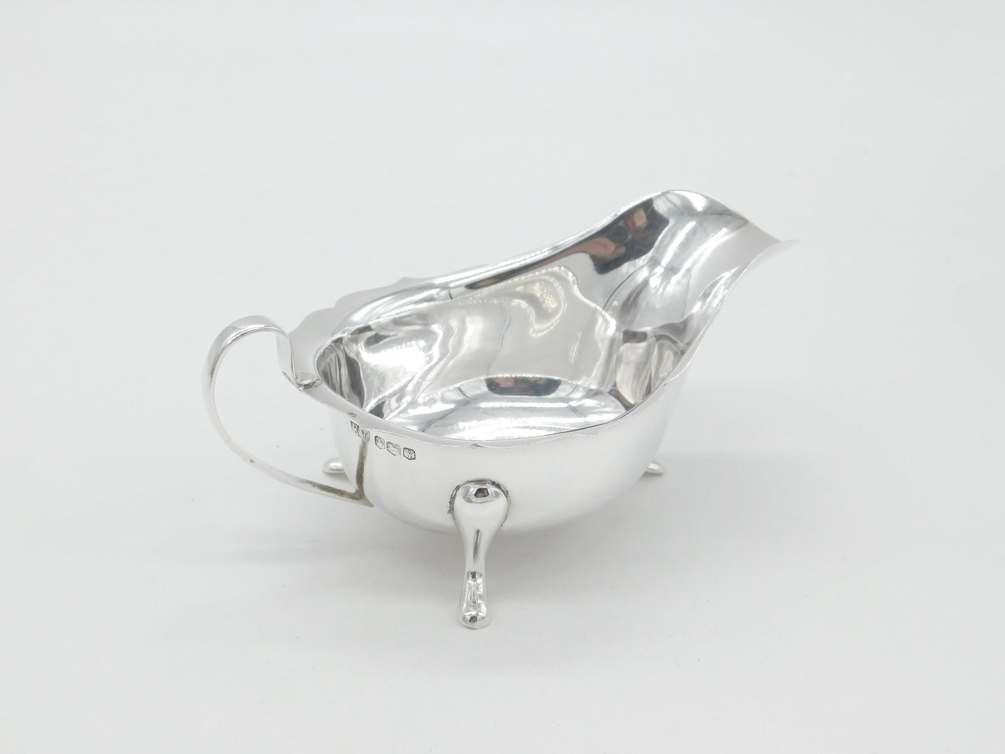 Sterling Silver Paw Foot Sauce or Gravy Boat 1966 Sheffield Vintage Viner's