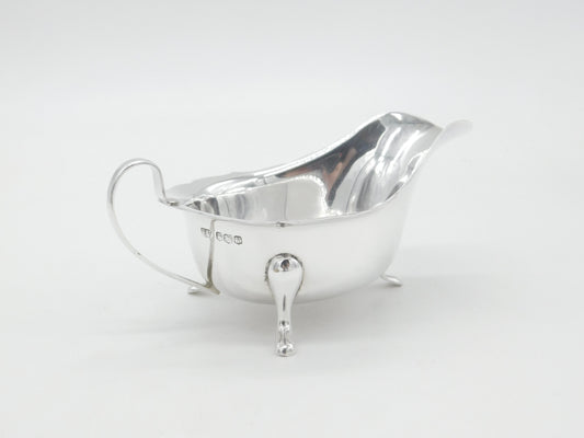 Sterling Silver Paw Foot Sauce or Gravy Boat 1966 Sheffield Vintage Viner's