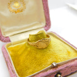 9ct Yellow Gold Essential Antique Style Signet Ring 1977 Birmingham Vintage
