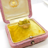 9ct Yellow Gold Essential Antique Style Signet Ring 1977 Birmingham Vintage