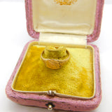 9ct Yellow Gold Essential Antique Style Signet Ring 1977 Birmingham Vintage