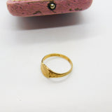 9ct Yellow Gold Essential Antique Style Signet Ring 1977 Birmingham Vintage