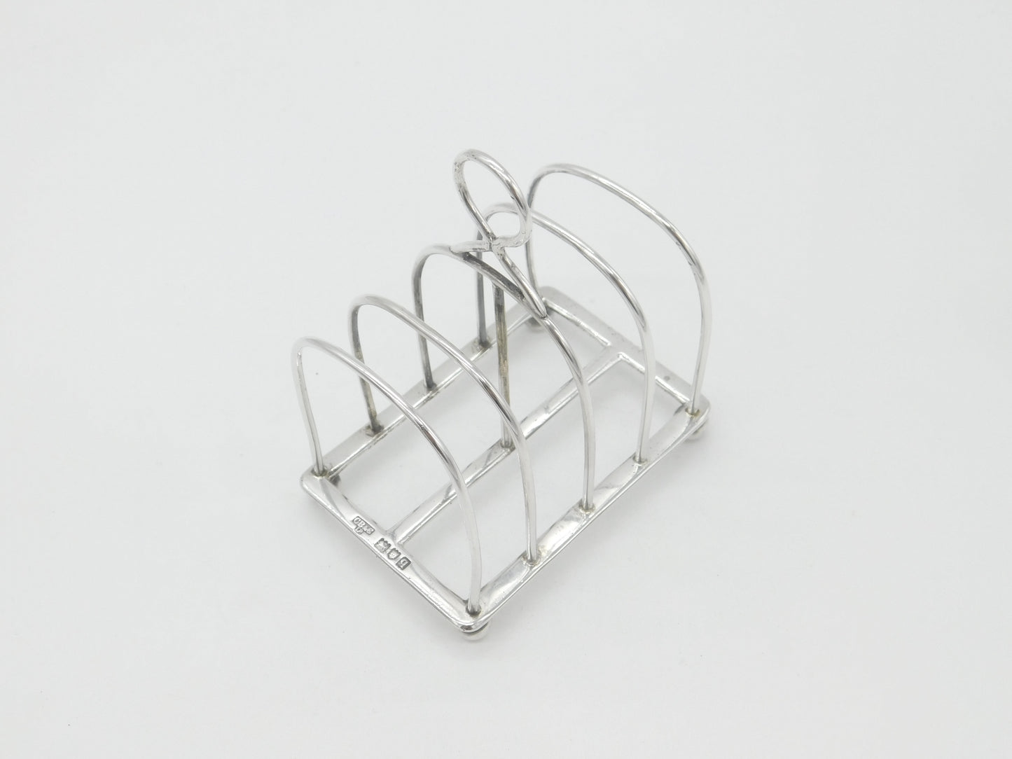 Sterling Silver Four Part Toast Rack London 1911 Antique Art Deco Corke Bros.