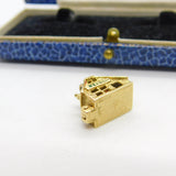 9ct Yellow Gold & Enamel Family at the Dinner Table Opening Charm Vintage
