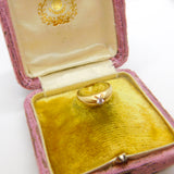 9ct Yellow Gold & White Spinel Set Solitaire Ring Vintage 1980 Sheffield