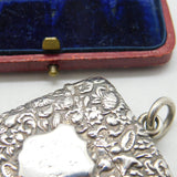 Art Nouveau Sterling Silver Vesta Case Antique 1896 George Unite Victorian