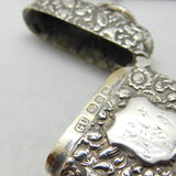 Art Nouveau Sterling Silver Vesta Case Antique 1896 George Unite Victorian