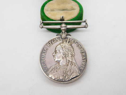 Silver Queen's South Africa Boer War Service Medal Clerk L Emanuel A.S.C c1900