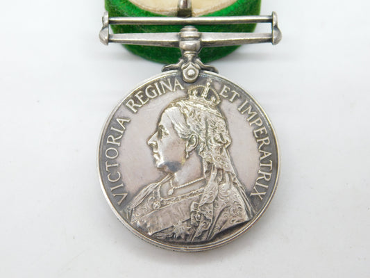 Silver Queen's South Africa Boer War Service Medal Clerk L Emanuel A.S.C c1900