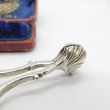 Georgian Sterling Silver Scrolled Sugar Nips c1770 William & Aaron Lestourgeon