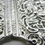 Victorian Sterling Silver Classical Cherub Pattern Nurses Buckle 1897 Birmingham
