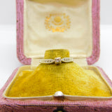 9ct Gold & 0.1ct Diamond Set Solitaire Ring Vintage c1980 Birmingham