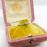 9ct Gold & 0.1ct Diamond Set Solitaire Ring Vintage c1980 Birmingham