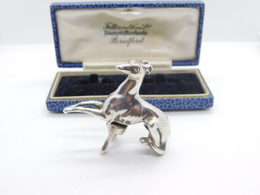 Georgian Sterling Silver Sitting Greyhound Trophy Finial Antique 1832 London