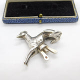 Georgian Sterling Silver Sitting Greyhound Trophy Finial Antique 1832 London