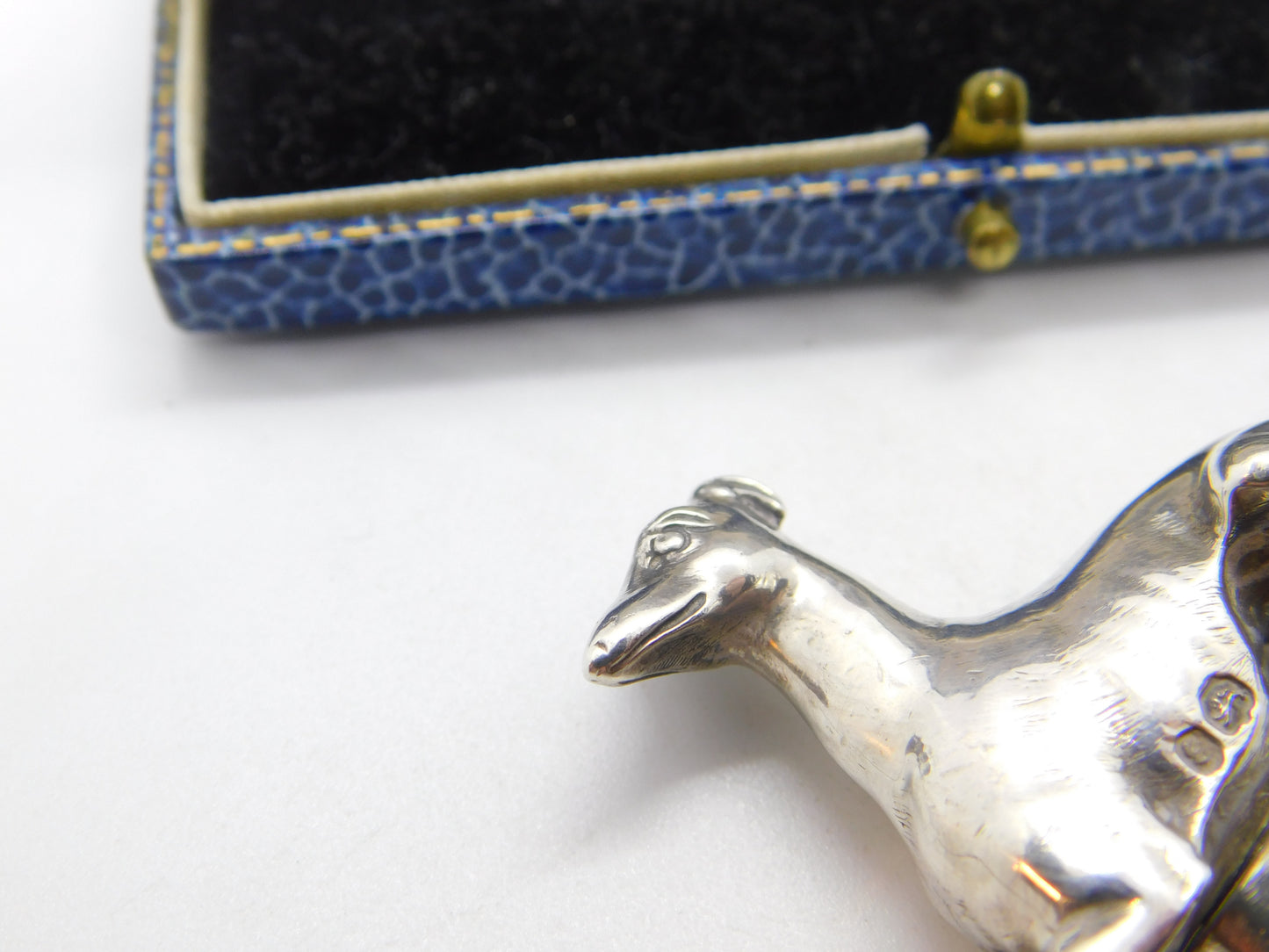 Georgian Sterling Silver Sitting Greyhound Trophy Finial Antique 1832 London