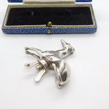 Georgian Sterling Silver Sitting Greyhound Trophy Finial Antique 1832 London