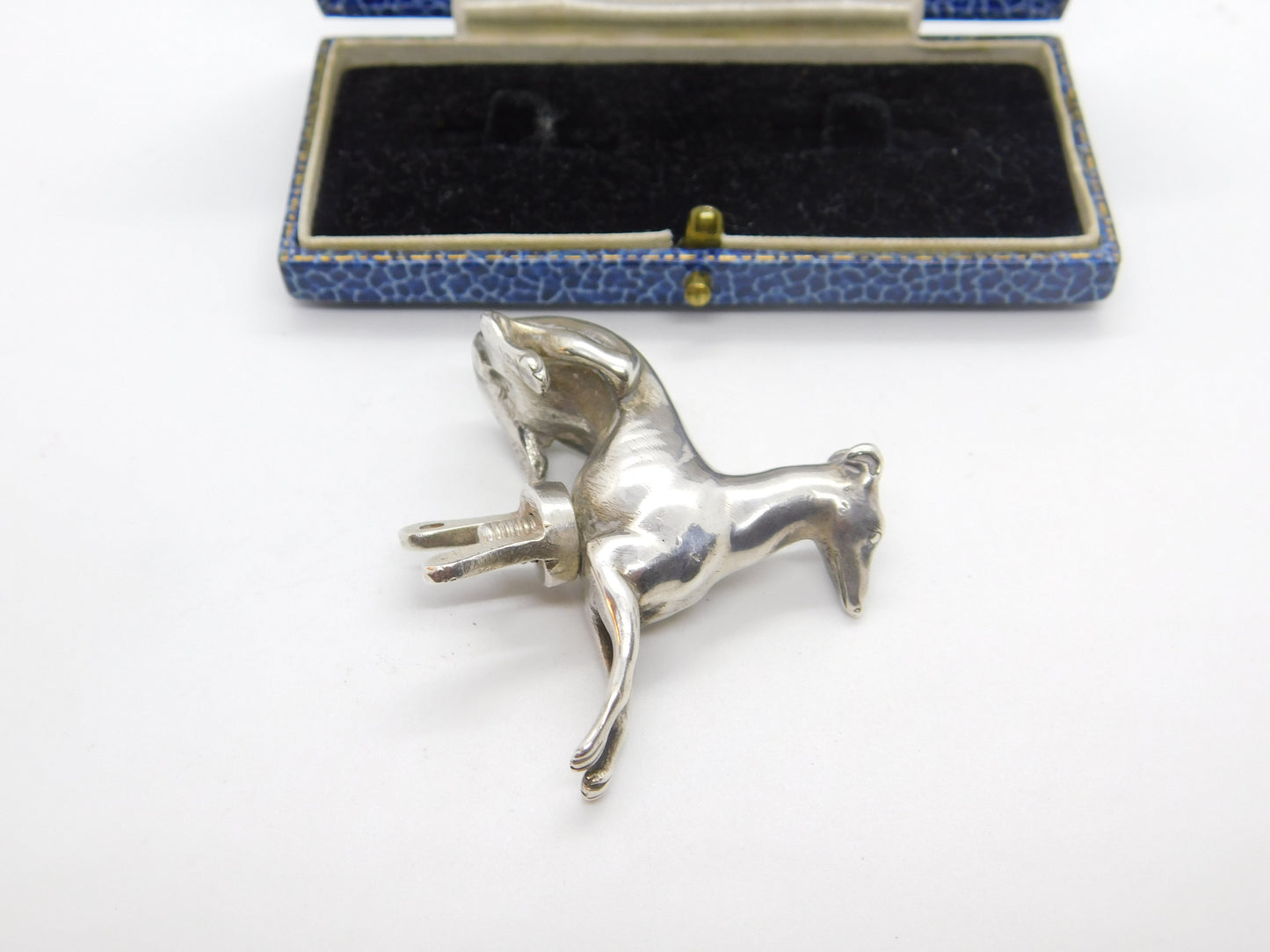 Georgian Sterling Silver Sitting Greyhound Trophy Finial Antique 1832 London