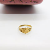 Edwardian 9ct Yellow Gold Child's Christening Ring or Charm c1910 Antique