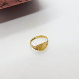 Edwardian 9ct Yellow Gold Child's Christening Ring or Charm c1910 Antique