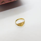 Edwardian 9ct Yellow Gold Child's Christening Ring or Charm c1910 Antique