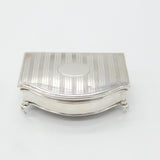 Edwardian Sterling Silver Chest Form Trinket Jewellery Box For Repair 1910 London