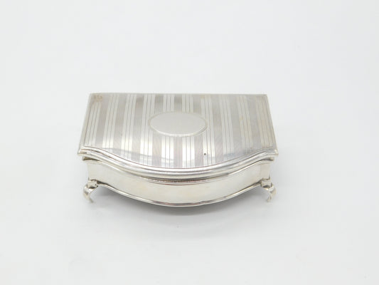 Edwardian Sterling Silver Chest Form Trinket Jewellery Box For Repair 1910 London