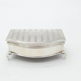 Edwardian Sterling Silver Chest Form Trinket Jewellery Box For Repair 1910 London