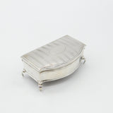 Edwardian Sterling Silver Chest Form Trinket Jewellery Box For Repair 1910 London